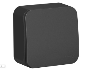 Антрацит выключатель ОУ 1-кл. BLANCA 10А IP20 250В  SE BLNVA101016 (15)