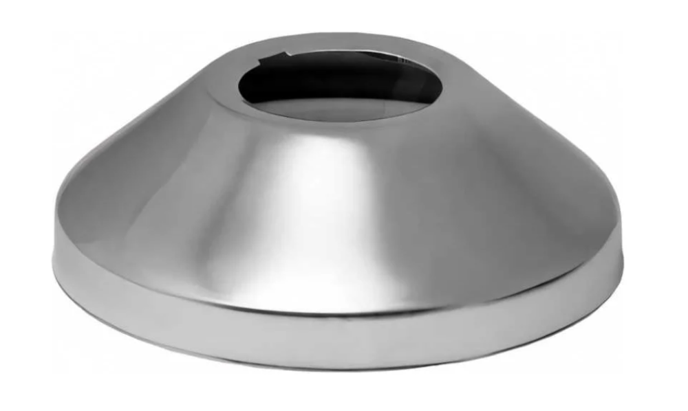 Чашка декоративная (отражатель) 3 4 конус средний (нержавеющая сталь, хром), MP-У 3