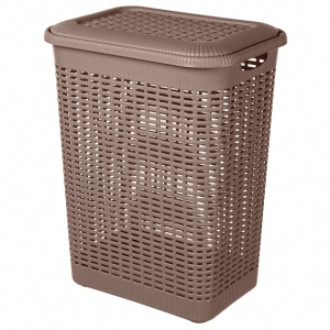 Корзина д/белья 50,0л 420*310*560мм коричневый (6) 431293414 Быт