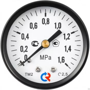 Манометр ТМ-310Т.00(0-1MPa)G1/4.2,5 L= 63мм, осевое присоед. 2.5. РОСМА