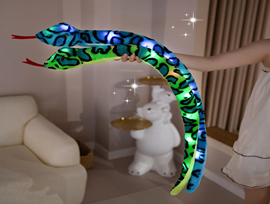 Игрушка мягкая светящаяся "Змея", 105 см