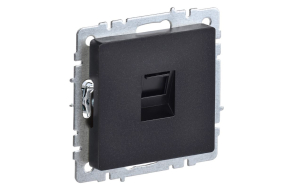 Черный розетка компьютерная RJ45 кат.5E РК10-БрЧ