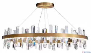 Люстра AU31802-600 BR Хрусталь LED 67*67*20 бронза