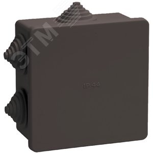 Коробка распаячная КМ41235 для открытой проводки сзащелкивающейся крышкой 85х85х40мм IP44 6  гермовв