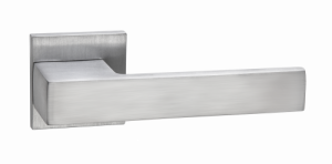 Ручка дверная Puerto SLIM 03 "Бискотти", квадр накл, супер сатин/хром (20)