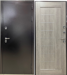 Дверь метал Термо ЗК Тепло метал/Дуб Филадельфия грей 960 правая
