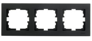 Чёрный бархат рамка 3-ая горизонтальная б/вст VESNA (10)