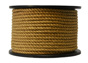 Канат джутовый крученый 10мм (катушка 100)