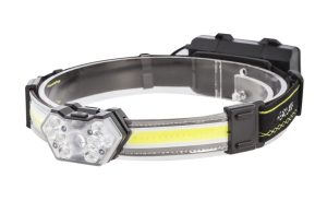 Фонарь налобный аккумуляторный 8 Вт LED + 5Вт COB+Stop light (SBF-HL044b)(_120_)