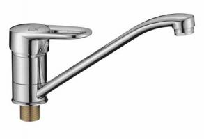 Смеситель CALORIE для кухни 5223 А72СОТ Люкс (на гайке, кор.нос)