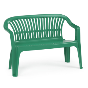 Скамейка со спинкой "Престиж" 115*60*81 тем. зеленая (2) М5934
