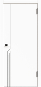 Дверь Lines Li-2 ПЭТ Айс ПГ800 АВС кромка с 2-х сторон