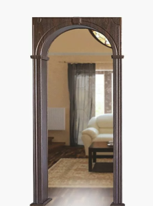 Арка "Фантазия", ПВХ, эковенге, 2300*1500*300мм (40)