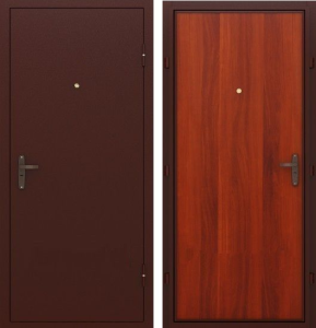 Дверь метал Спец Медь/Итал орех 960*2050 правая (не для улицы)
