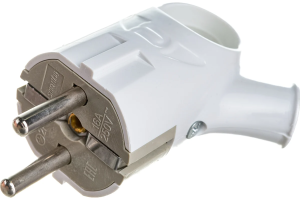 Вилка с кольцом с заземлением 16А Smartbuy