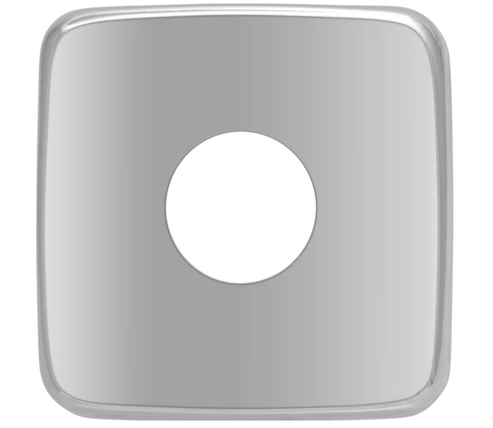 Чашка декоративная (отражатель) 1 2 квадрат средний (нержавеющая сталь, хром), MP-У ИС.131446 2