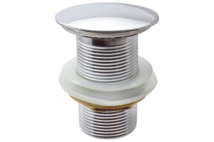 Донный клапан (выпуск) для умыв 1.1/4", клик-клак без перелива (круг),SS 201