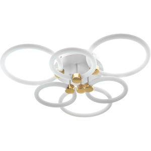 Люстра LED 51613 6 OTTIMO Алиса с ДУ 3 реж 660х130 144Вт 65м² бел/з