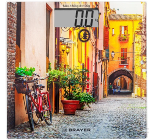 Напольные весы BRAYER BR37, вес до 180 кг, 1*CR2032(_5_)