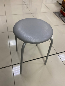 Табурет Эконом круглый металлик/металик