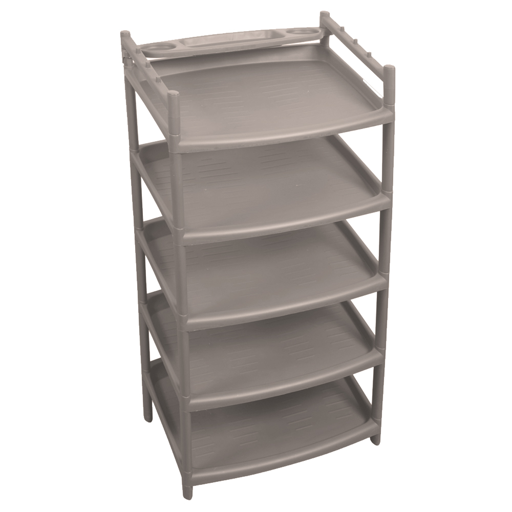 Этажерка д/обуви 5 полок "Rambai" 505*410*995мм Серый (4) 221307435/04