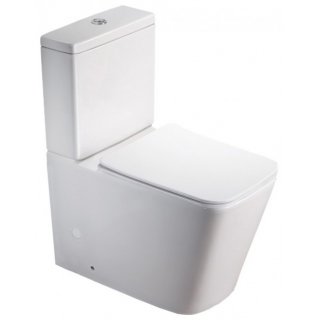 Унитаз напольный безободковый (сиденье микролифт) арматура Geberit(_1_)