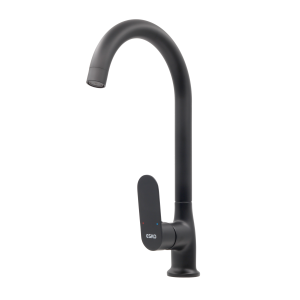 Смеситель Calcutta для кухни, R-излив, черный арт. CALC519B