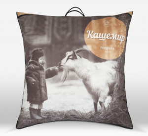 Подушка Кашемир 50х70 упругая 100% хлопок (Ивш)