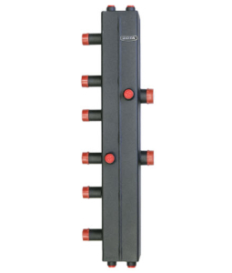 Гидравлический коллектор вертикальный, 3 контура (180мм)