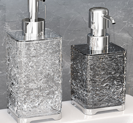 Диспенсер для жидкого мыла "Glass", 68*68*155 мм, квадратн., пластик