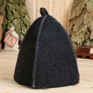 Шапка для бани "Классическая" темная 3536419