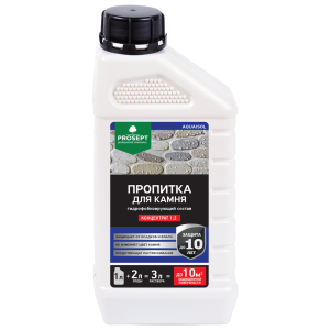 Пропитка PROSEPT AQUAISOL водоотталкивающая для камня 1:2, концентрат 1л (12)