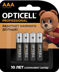Батарейки AAA 4шт OPTICELL PROFESSIONAL (_48_)