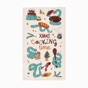 Набор полотенец Доляна "Cooking time" 28х46 см - 3 шт, 100% хл, символ года