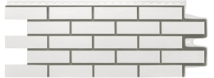 Панель фасадная Клинкерный кирпич Design молочный 968*390мм (шов RAL 7006) (10)