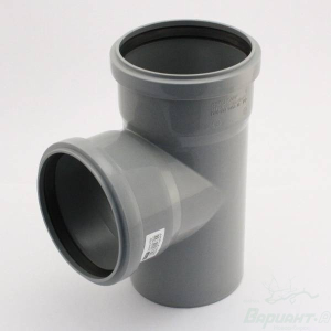 Тройник ПП 110*110*100*90гр. с кольцом (20)