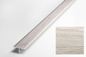 Стык Т-образный 13 мм 1,35 м ясень серый (10)