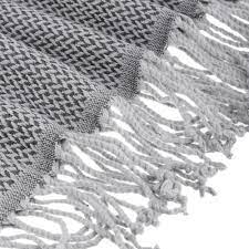 Плед жаккардной вязки, акрил, 150х200см, серый PROVANCE