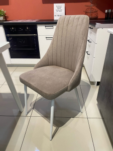 Стул Мексика Мадера (Десерт)  латте,каркас белый #