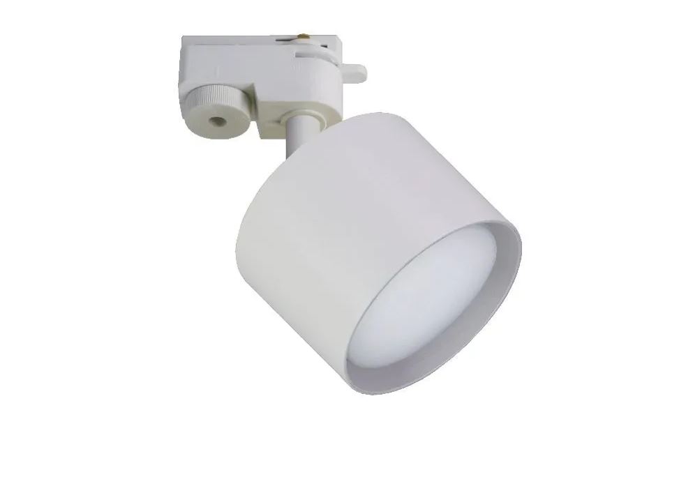 Светильник трековый, алюм литье, круглый, поворотный, GX53, белый, 82*70мм MAXLIGHT (50)