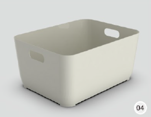 Корзина для хранения КонТи бежевый, 19,7*15,3*9 см