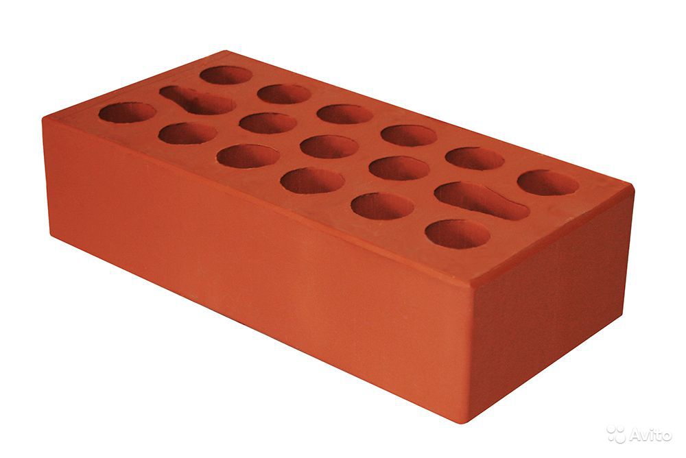 Кирпич облиц. Красный (250*120*65мм, М-125, вес 2,3 кг) ЛККЗ (270)