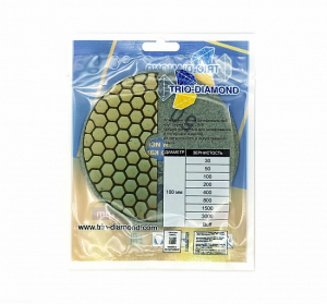 Алмазный гибкий шлифовальный круг "Черепашка" NEW LINE 100 № 50 (сухая шлифовка), 339005 (10)