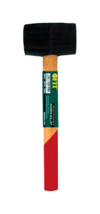 Киянка резиновая, деревянная ручка 75мм(10/30)