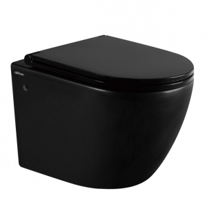 Унитаз ABBER Bequem AC1103MB подвесной черный матовый, безободковый(_1_)