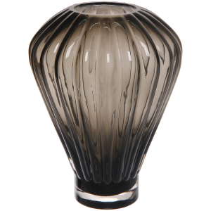 Ваза стеклянная "GREY GLASS" 19*25см