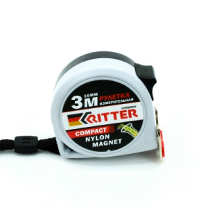 Рулетка Ritter Compact измерительная 3м х 16мм, магнит, двухстороняя, нейлон (120/12/1)