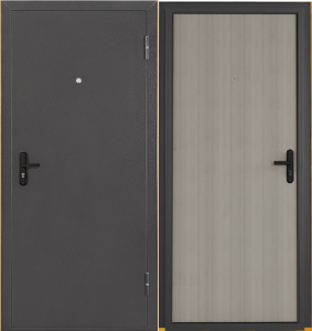 Дверь метал Спец Про Графит/Дуб дымчатый 960*2050 правая (не для улицы)