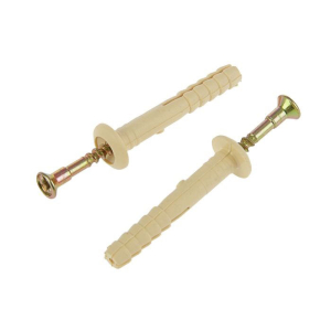 Дюбель-гвоздь 6L40 гриб. манжета (нейлон) (12 шт) - пакет Tech-Krep