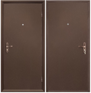 Дверь метал Профи Медь Мет/мет 860*2050 левая (не для улицы)
